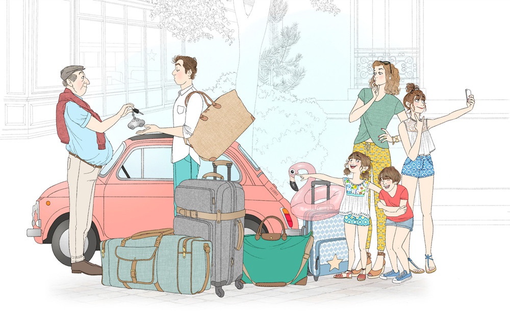 illustration delphine soucail vacances famille.jpg - Delphine SOUCAIL | Virginie